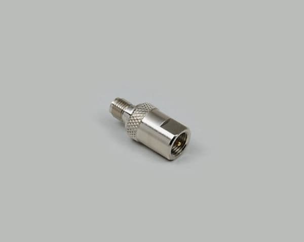 BKL Electronic 0412010, RG, RP 3.5 jack, Hankjønn/hunkjønn, 50 O, Sølv