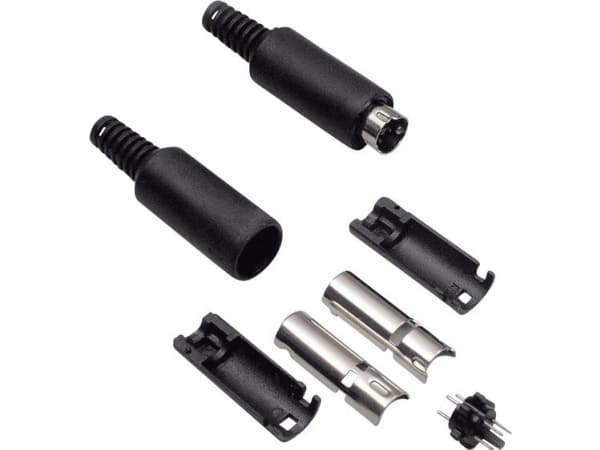 BKL Electronic 0204005, Mini-DIN, Sort