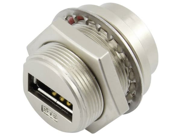 USB-kontakt Anslutning, infälld montering 93038c232 TRU KOMPONENTER Innehåll: 1 st