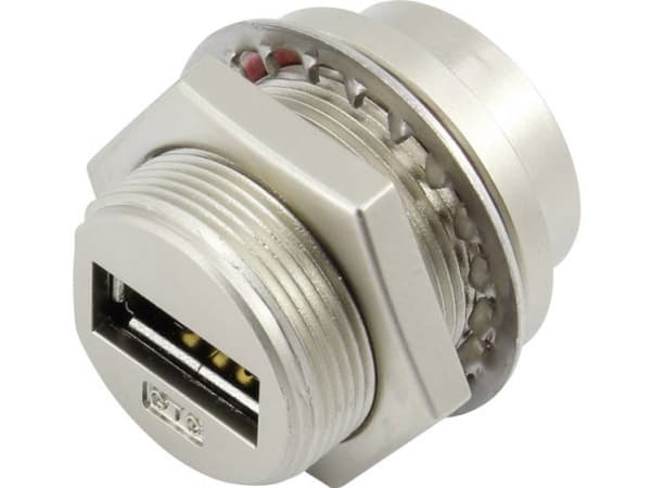 USB-kontakt Anslutning, infälld montering 93038c232 TRU KOMPONENTER Innehåll: 1 st