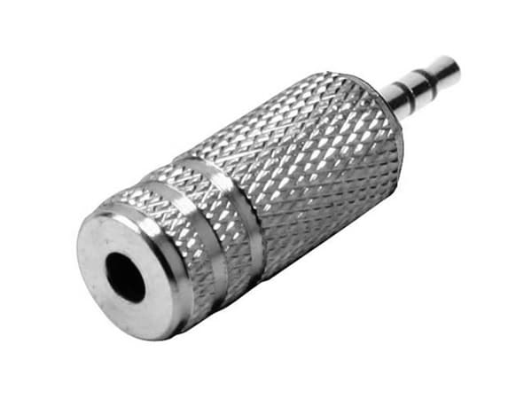 TRU COMPONENTS Jack-adapter Jackstik 2,5 mm - Jacktilslutning 3,5 mm Stereo Poltal:3 1 stk