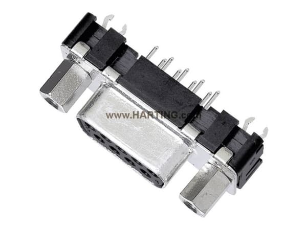 Harting 09 66 251 6512 D-SUB pinneliste 180° Poltal: 37 Lodning 100 stk.