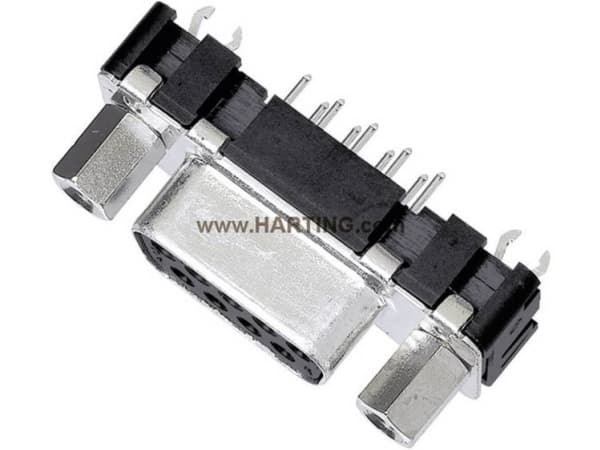 Harting 09 66 251 6512 D-SUB pinneliste 180° Poltal: 37 Lodning 100 stk.