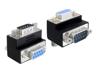 DeLOCK - Sarjasovitin - DB-9 (naaras) - DB-9 (uros) - 270° liitin