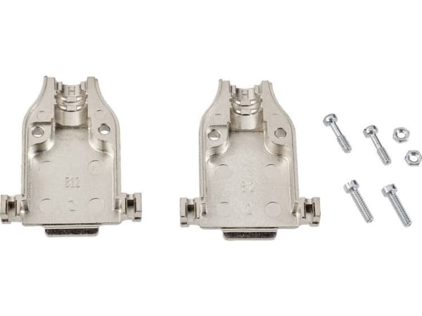 Cap D-Sub 15 Poles Te Connectivity 1-5745172-3 Metal 180 ° Silver 1 Pcs