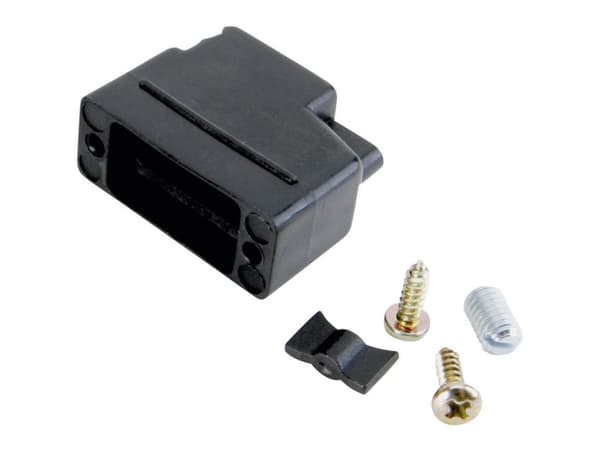 Conec 165X10419XE 165X10419XE D-SUB-kabinet Poltal: 37 Plastic, metalliseret 180 ° Sort 1 stk