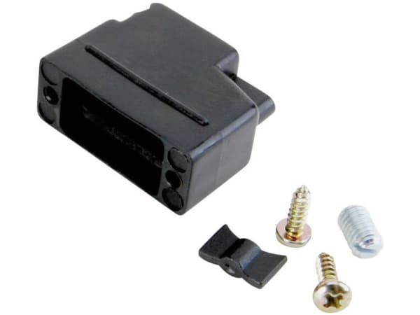 Conec 165X10419XE 165X10419XE D-SUB-kabinet Poltal: 37 Plastic, metalliseret 180 ° Sort 1 stk