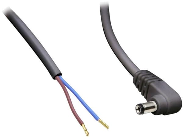 BKL Electronic Lavvoltstilslutningskabel Lavspændingsstik - åben ende 5.50 mm 2.50 mm 30.00 cm 1 stk