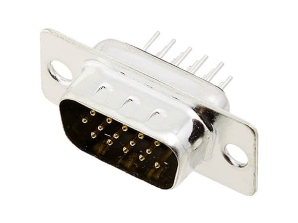 encitech HDD-15-M-T-B-M 2103-0400-01 D-SUB stiftlista 180 ° Poltal: 15 Loddepins 1 stk Tray