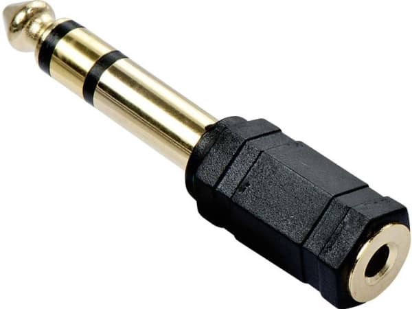 Lindy 35620 kabelkjønnsendring 6.3mm 3.5mm Sort