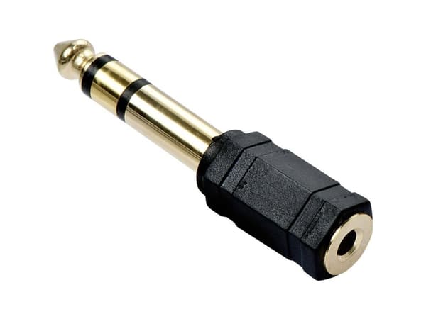 Lindy 35620 kabelkjønnsendring 6.3mm 3.5mm Sort