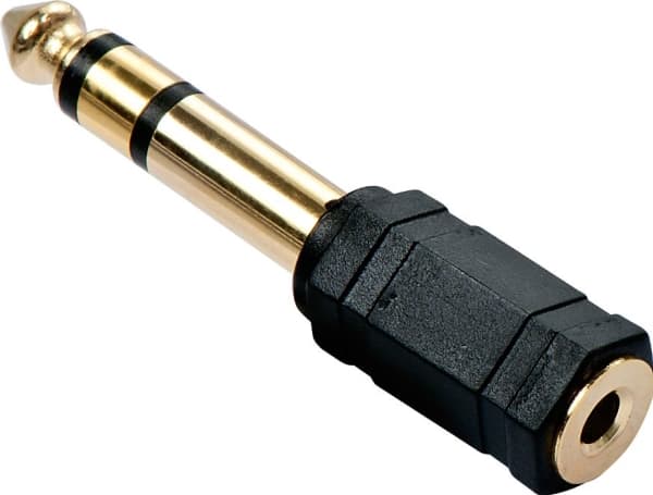 Lindy 35620 kabelkjønnsendring 6.3mm 3.5mm Sort