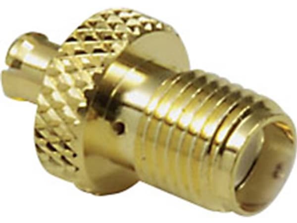 BKL Electronic 0416314 MCX-Adapter MCX-Stecker - SMA-Buchse 1 St., MCX, SMA, 50 O, Gull