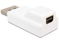 Miniatyrbild 3 av 5: Delock - DisplayPort-adapter - DisplayPort (hane) till Mini DisplayPort (hona) - vit
