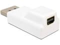 Miniatyrbild 5 av 5: Delock - DisplayPort-adapter - DisplayPort (hane) till Mini DisplayPort (hona) - vit