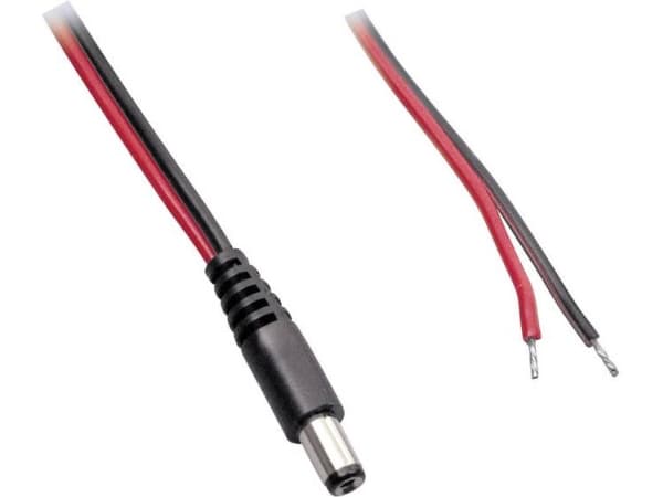BKL Electronic Lavvoltstilslutningskabel Lavspændingsstik - åben ende 2.50 mm 30.00 cm 1 stk