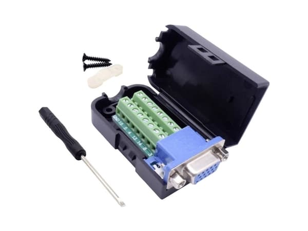 TRU COMPONENTS T1904C097 D-SUB-bussningsremsa uppsättning Antal poler: 15 Skruvar 1 st