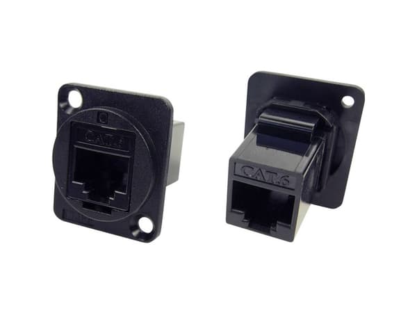 XLR Adapter UTP RJ45 Cat6 RJ45 Cat6 Adapter, indbygning CP30222 CP30222 Cliff Indhold: 1 stk