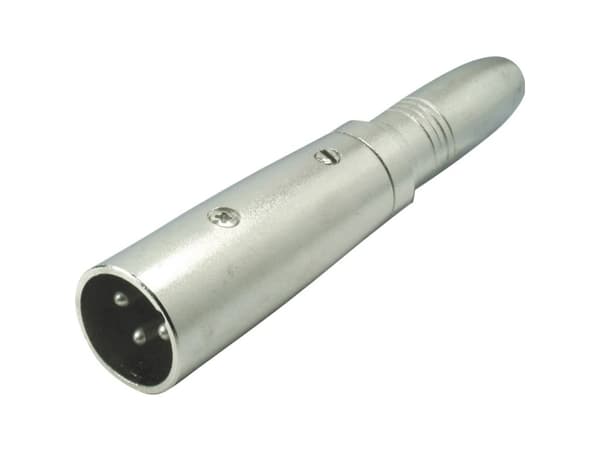 Kash KASH XLR-adapter XLR-stik - Jacktilslutning 6,3 mm Mono Poltal:3 1 stk