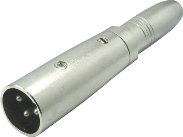 Kash KASH XLR-adapter XLR-stik - Jacktilslutning 6,3 mm Mono Poltal:3 1 stk