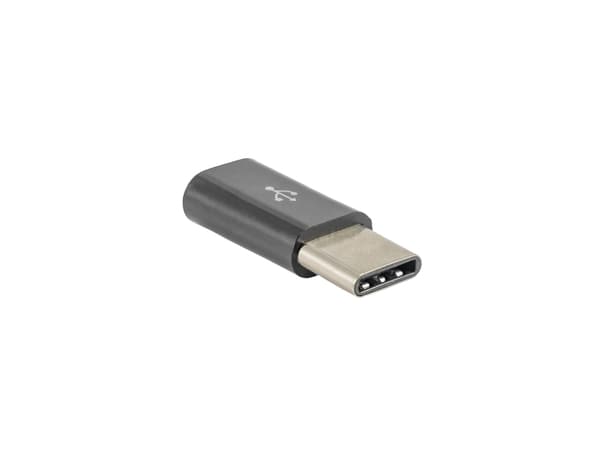Akyga AK-AD-46 - USB-adapter - 24 pin USB-C (hann) til Micro-USB type B (hunn) - svart