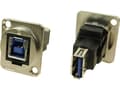 Miniatyrbilde 1 av 2: XLR Adapter USB B-stik 3,0 til USB En kvindelig 3.0 Adapter, indbygning CP30206NM CP30206NM Cliff Indhold: 1 stk