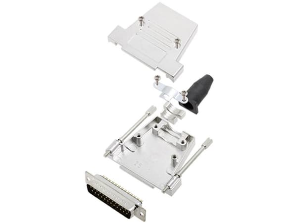 encitech DTSL25-T-JSRG+DBP-K 6355-0040-03 D-SUB stiftliste-sæt 180 ° Poltal: 25 Loddekop 1 Set