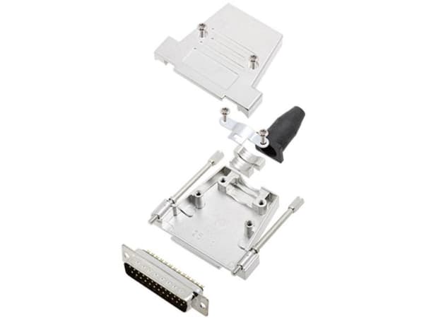 encitech DTSL25-T-JSRG+DBP-K 6355-0040-03 D-SUB stiftliste-sæt 180 ° Poltal: 25 Loddekop 1 Set