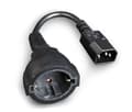 Pikkukuva 3 / 5: Cablexpert - Verkkolaitesovitin - IEC 60320 C14 - CEE 7/4 (naaras) - 15 cm