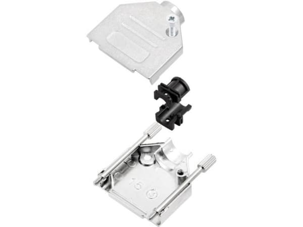 encitech DTZK15-M3-K 6560-5105-02 D-SUB-kabinet Poltal: 15 Trykstøbt zink 180 ° Metal 1 stk