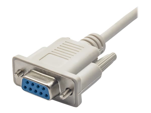 Akyga AK-CO-04 - Seriell kabel - DB-9 (hunn) til DB-9 (hunn) - 2 m - hvit