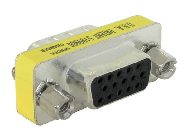 Delock - VGA-hann-hunnveksler - HD-15 (VGA) (hunn) til HD-15 (VGA) (hunn)