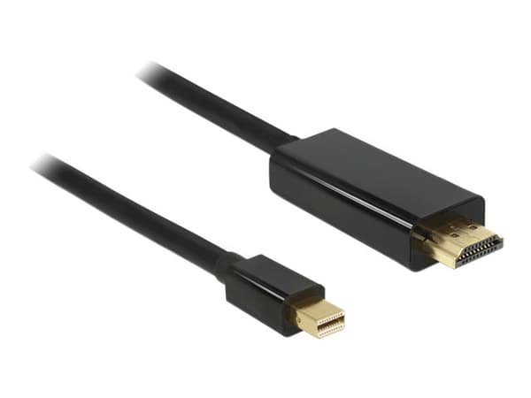 Delock - HDMI-kabel - Mini DisplayPort hann til HDMI hann - 1 m - svart