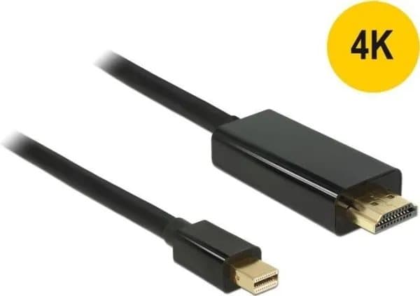 Delock - HDMI-kabel - Mini DisplayPort hann til HDMI hann - 1 m - svart