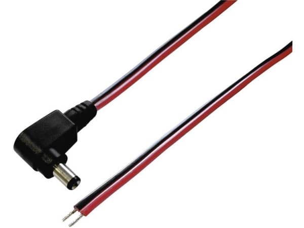 BKL Electronic Lavvoltstilslutningskabel Lavspændingsstik - åben ende 5.50 mm 2.10 mm 0.50 m 1 stk