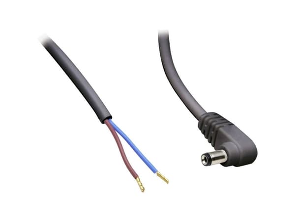 TRU COMPONENTS Lavvoltstilslutningskabel Lavspændingsstik - åben ende 5.50 mm 2.50 mm 50 cm 1 stk