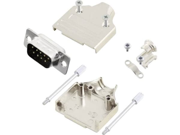 MH Connectors MHDM9-DM9P-K D-SUB stiftlist set 180° Polantal: 9 Lödskål 1 st