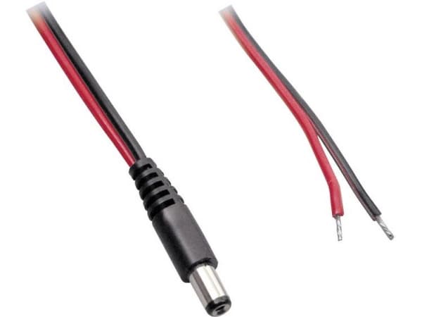 BKL Electronic Lavvoltstilslutningskabel Lavspændingsstik - åben ende 4 mm 1.70 mm 1.00 m 1 stk