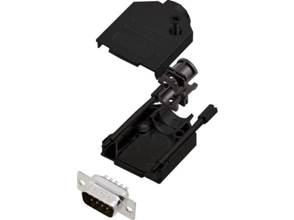 encitech DTZK09-BK-DMP-K 6355-0101-21 D-SUB stiftliste-sæt 180 ° Poltal: 9 Loddekop 1 stk