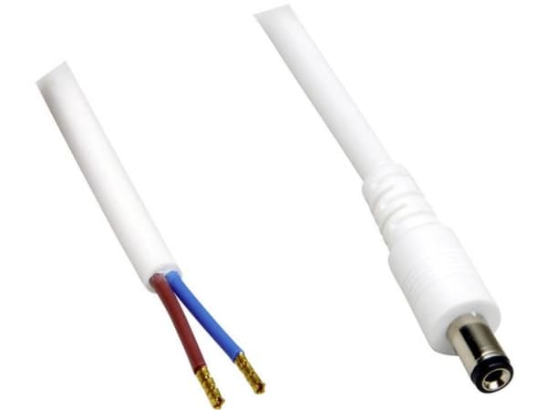 BKL Electronic Lavvoltstilslutningskabel Lavspændingsstik - åben ende 5.50 mm 2.10 mm 0.50 m 1 stk