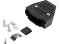 Miniatyrbild 1 av 3: Conec 165X11239XE 165X11239XE D-SUB-kabinet Poltal: 9 Plastic, metalliseret 180 ° Sort 1 stk