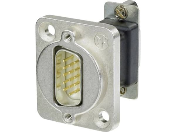 Neutrik NADB15MF, D-SUB, D-SUB, Svart, Silver