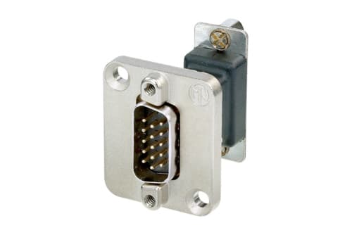 Neutrik NADB15MF, D-SUB, D-SUB, Svart, Silver