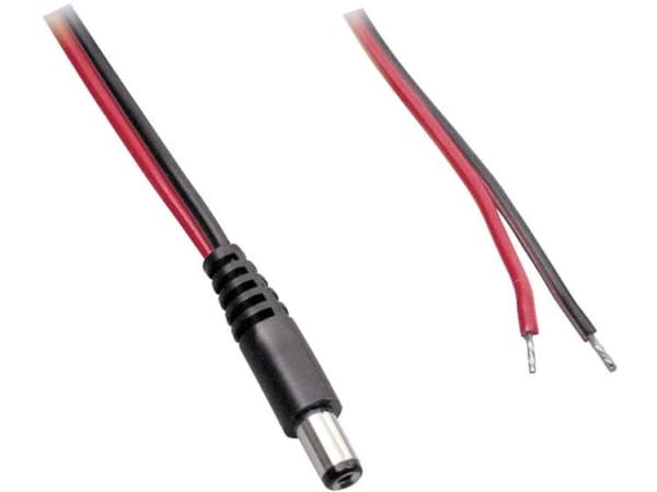 BKL Electronic Lavvoltstilslutningskabel Lavspændingsstik - åben ende 3.50 mm 1.35 mm 0.50 m 1 stk