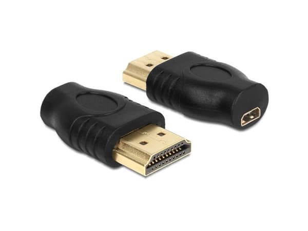 Delock - HDMI-adapter - HDMI hann til 19 pin micro HDMI Type D hunn