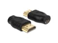 Miniatyrbilde 5 av 5: Delock - HDMI-adapter - HDMI hann til 19 pin micro HDMI Type D hunn
