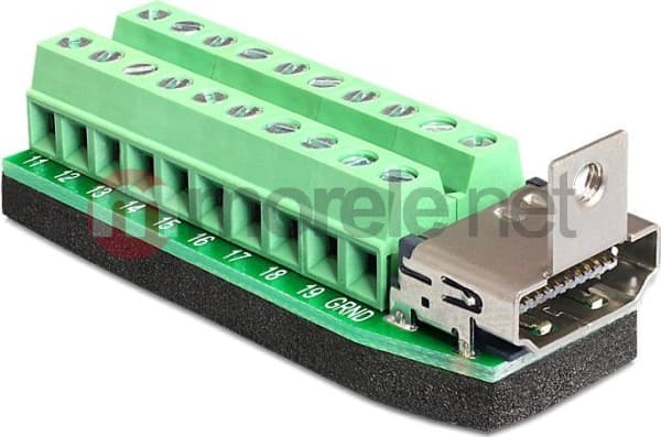 DeLOCK Adapter HDMI female > Terminal Block 20pin, 20pin