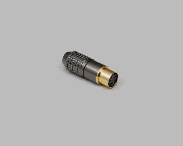 BKL Electronic 0204118, Mini-DIN, Sort