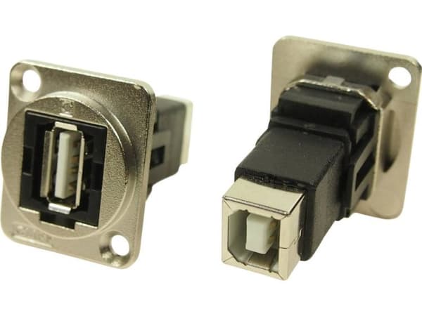 XLR-adapter USB A-honor till USB 2.0 B-honor 2.0 Adapter, infällt montage CP30209NM CP30209NM CP30209NM Cliff Innehåll: 1 st