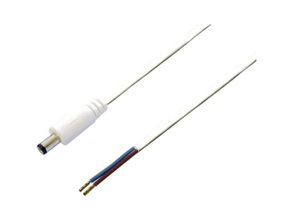 BKL Electronic Lavvoltstilslutningskabel Lavspændingsstik - åben ende 5.50 mm 2.10 mm 1.00 m 1 stk